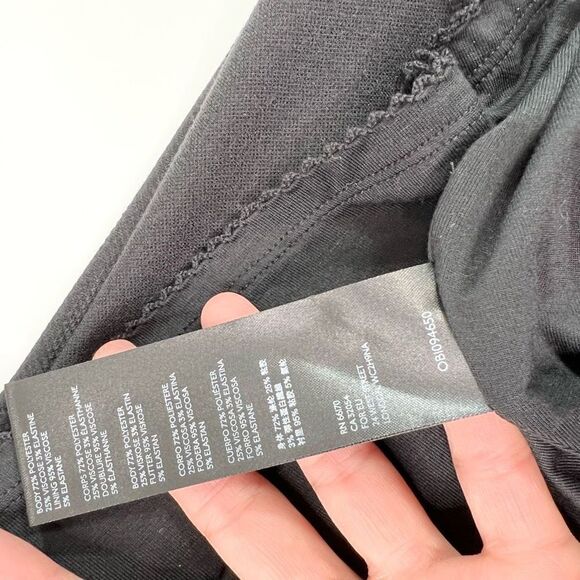 Maeve by Anthropologie Dress Women XS Fit and Flare Linen Blend A Line New Black - Picture 9 of 11